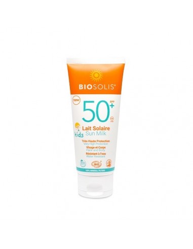 Leche protección solar niños SPF50+ Biosolis