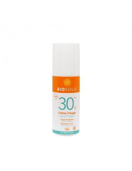 Crema protección solar facial antiedad SPF30 Biosolis