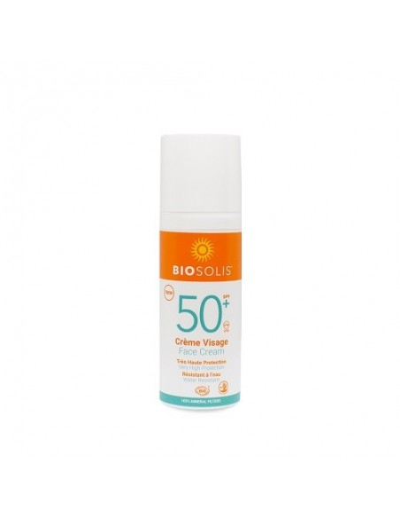 Crema protección solar facial SPF50+ Biosolis