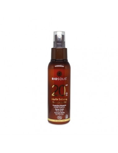 Aceite de protección solar SPF20 Biosolis