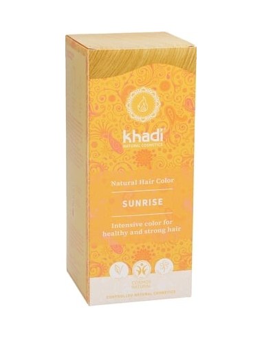 Tinte Herbal Color Amanecer-Miel (Sunrise) 100Gr. Khadi