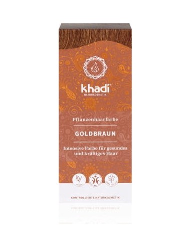 Tinte Herbal Color Castaño Dorado 100Gr. Khadi