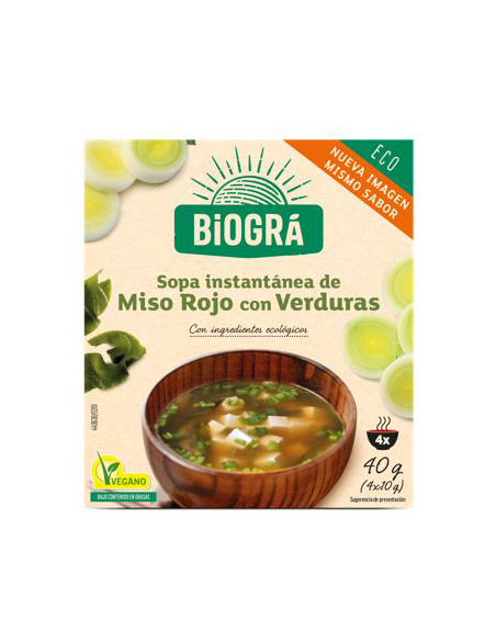 Sopa Miso Con Verduras 4Sbrs. Bio Biográ