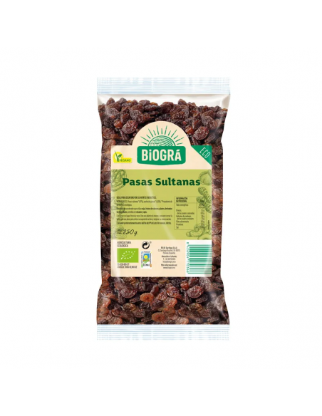 Pasas Sultanas Sin Hueso 250Gr. Bio Biográ