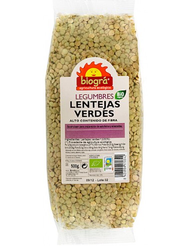 Lentejas Verdes 500Gr. Bio Biográ