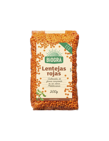 Lentejas Rojas 500Gr. Bio Biográ