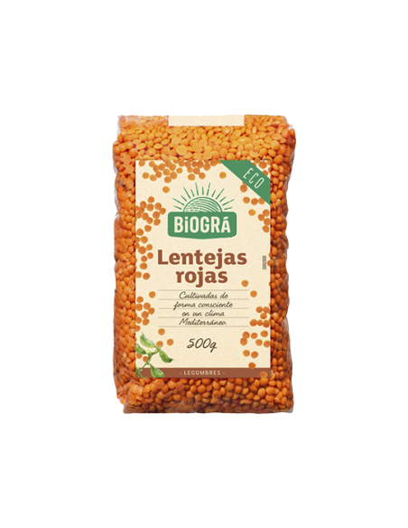 Lentejas Rojas 500Gr. Bio Biográ