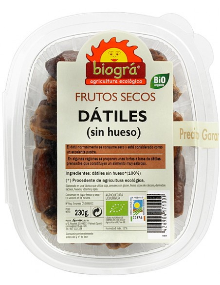 Dátiles Sin Hueso 230Gr. Bio Biográ