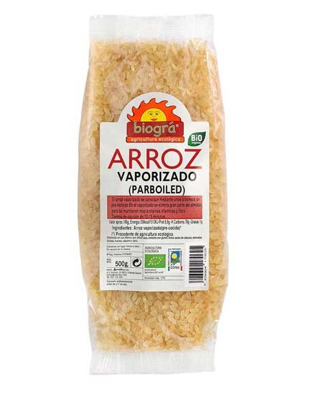 Arroz Vaporizado Precocido 500Gr. Bio Biográ