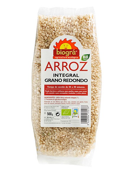 Arroz Redondo Integral 500Gr. Biográ